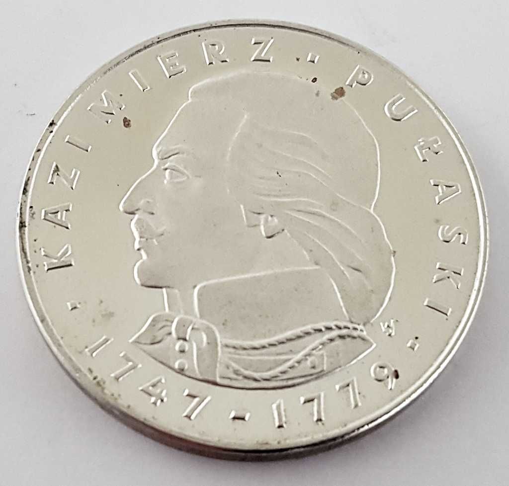 Srebrna moneta 100 Złotych 1976 rok Kazimierz Puławski 1747 / 1779