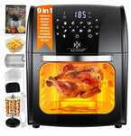Frytkownica beztłuszczowa AIR FRYER 9w1 MINI PIEKARNIK 12L 1800W XXL