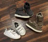 Кросівки кеди білі Nike 25 коричневі Next високі Sinsay 24 (15 см)