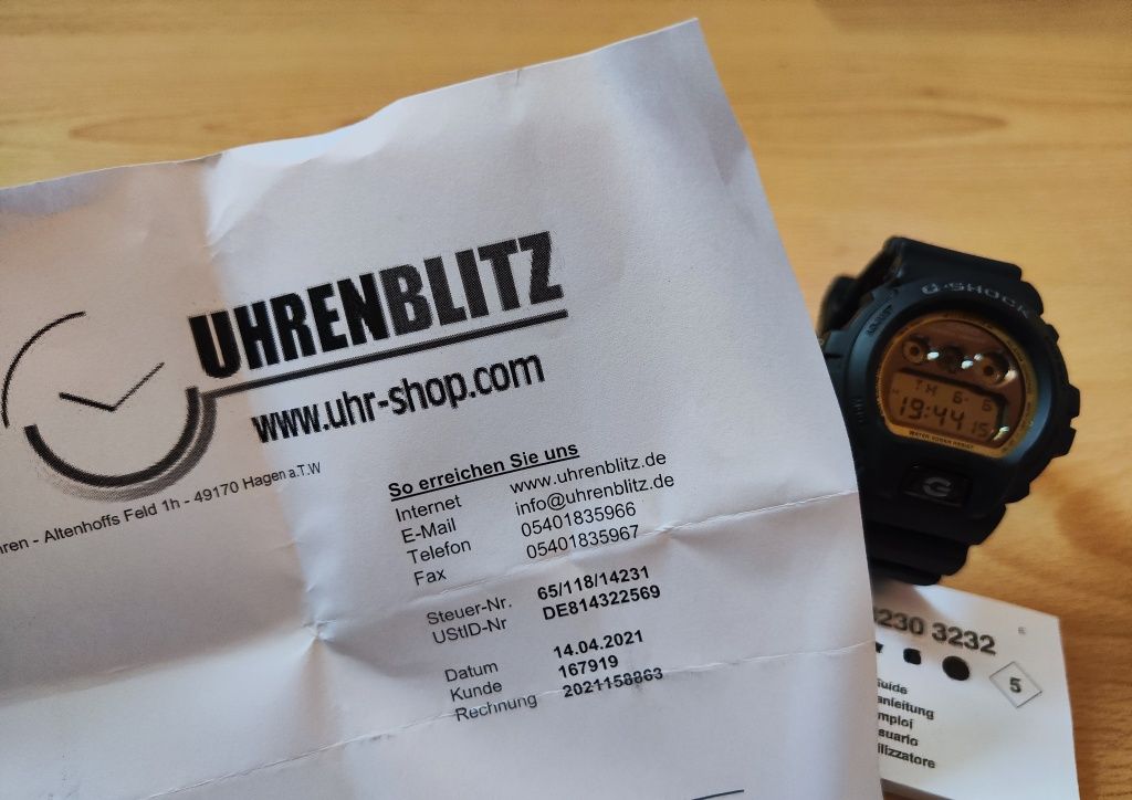 Zegarek Casio G-shock DW-6900MR-1ER Oryginał + Box