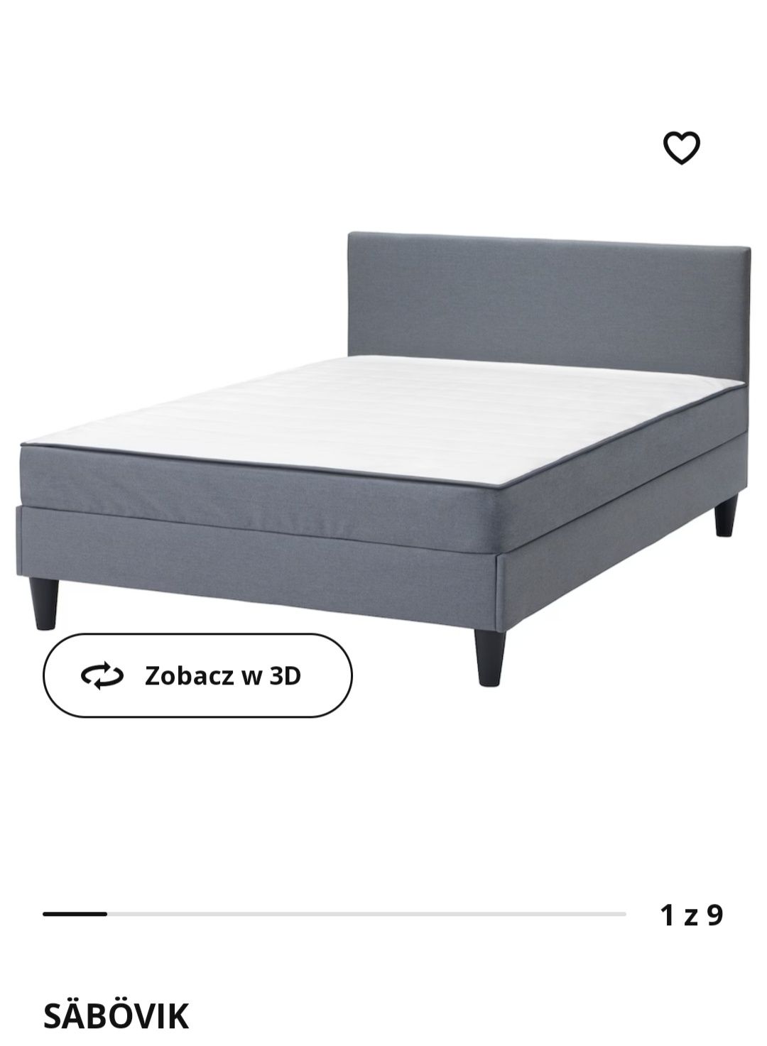 Nowy 1/2 ceny Materac sprężynowy SABOVIK z Ikea 140x200 cm