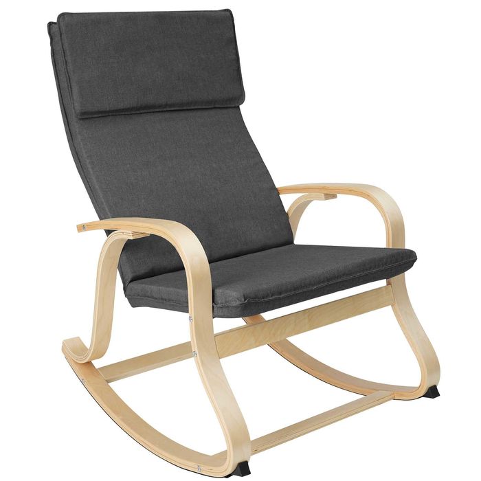 Fotel bujany Roca jasnoszary, beżowy lub ciemnoszary OUTLET