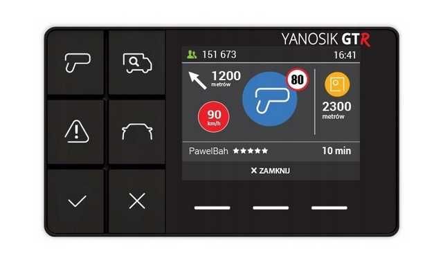 Yanosik antyradar GTR abonament 12 m-cy + ETOLL