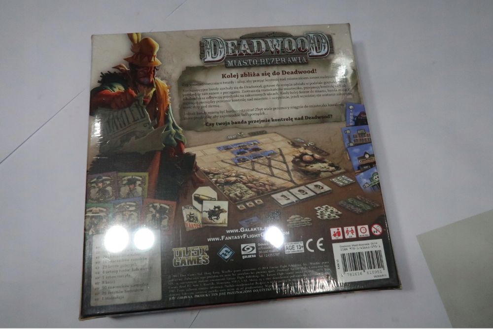 Deadwood Miasto Bezprawia gra planszowa wyd. Galakta