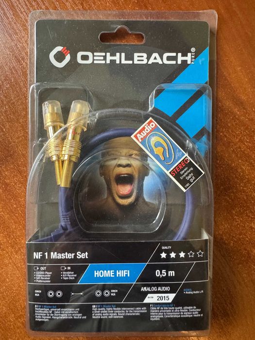 RCA аудіокабель Oehlbach 2015 NF 1 Master Set Stereo 0,50 метра