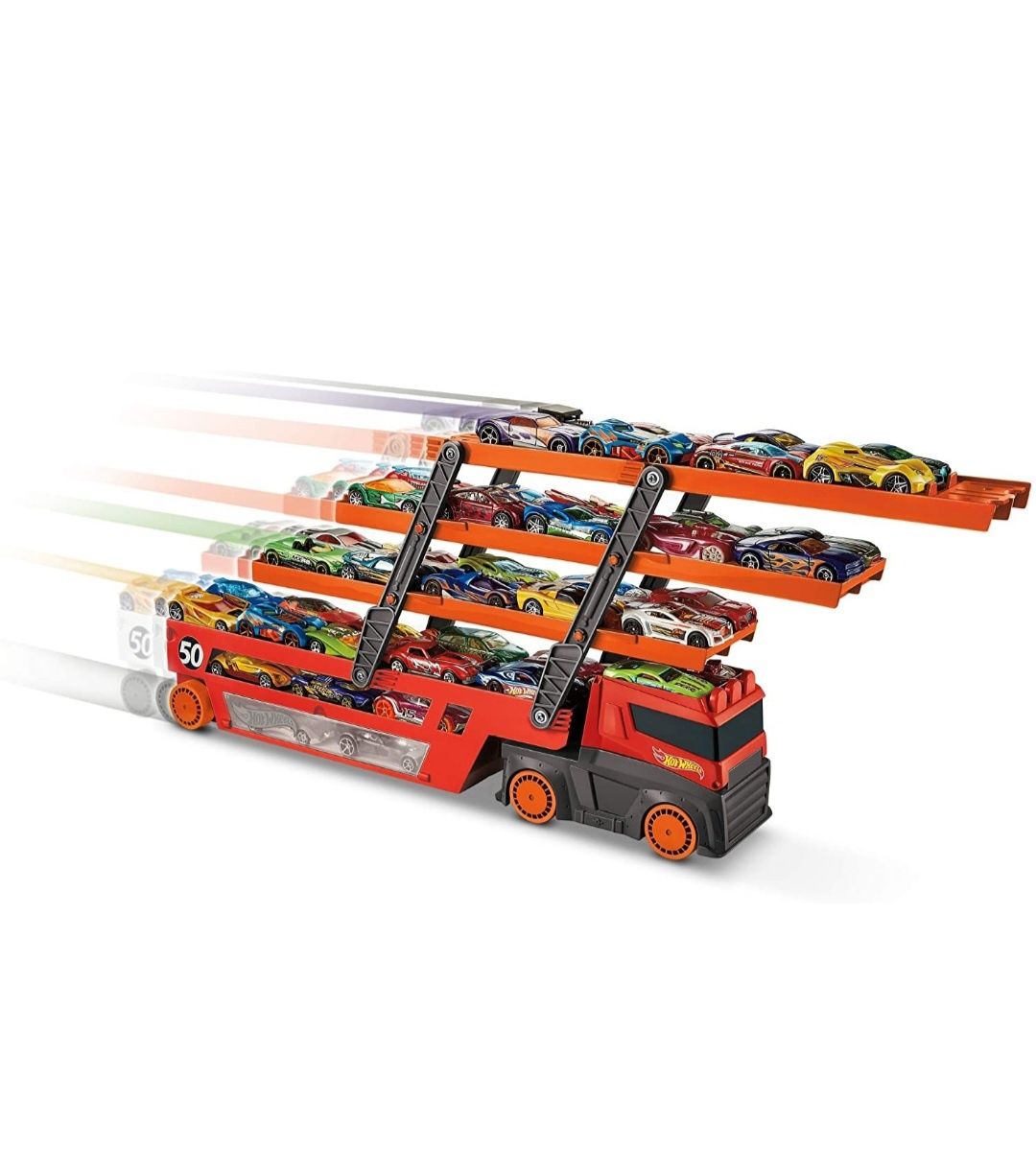 Вантажівка-автовокзал Hot Wheels Action Мега-транспортер