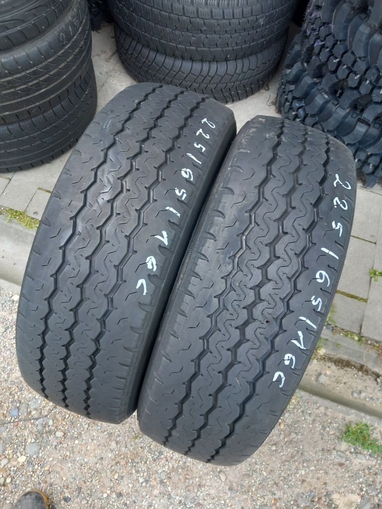 2x Opony Używane Letnie 225/65R16C Radial