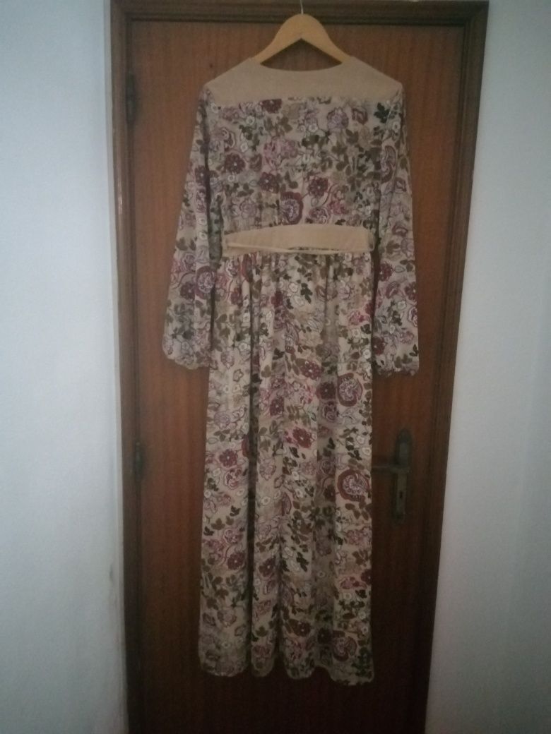 Vestidos de Outono e Inverno vintage tamanho único