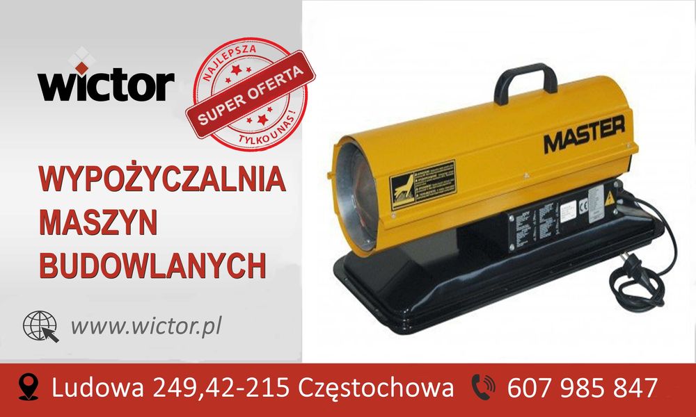 Nagrzewnica olejowa wynajem - wypożyczalnia