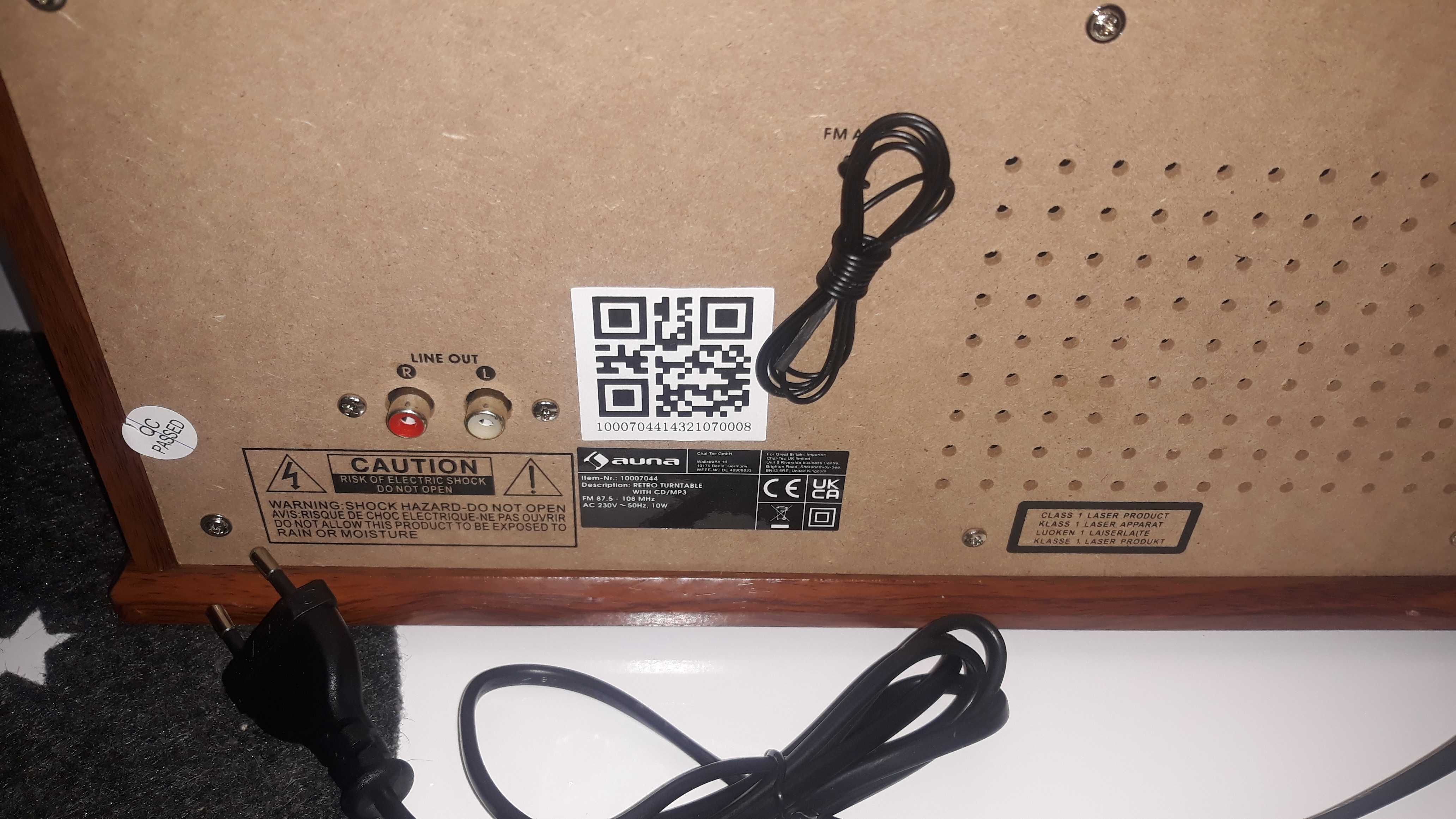 Gramofon Auna 620 brązowy