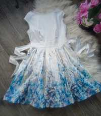 Prześliczna sukienka balowa rozkloszowana 164 s 36