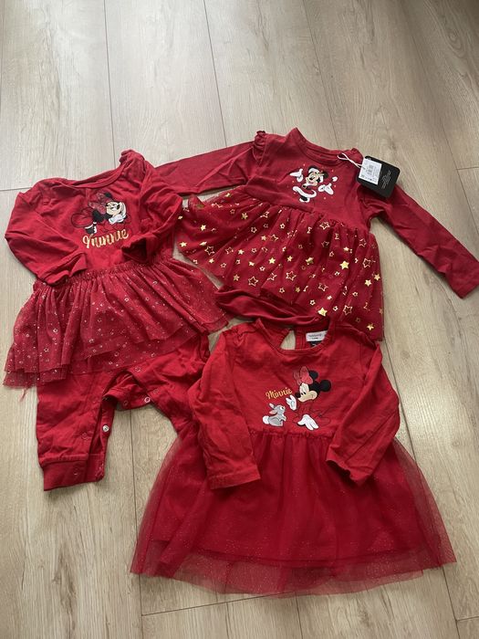 Sukienka body swiateczne dziewczynka 68-74