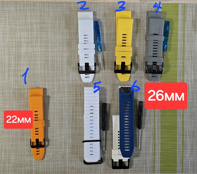 Ремінець Garmin  22 та 26 мм QuickFit