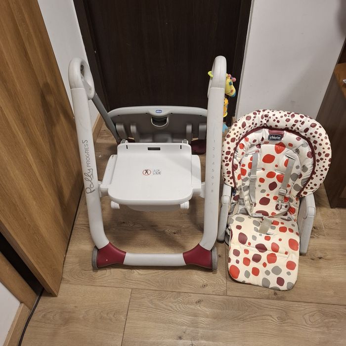 CHICCO Krzesełko do karmienia Polly Progres 5 Cherry