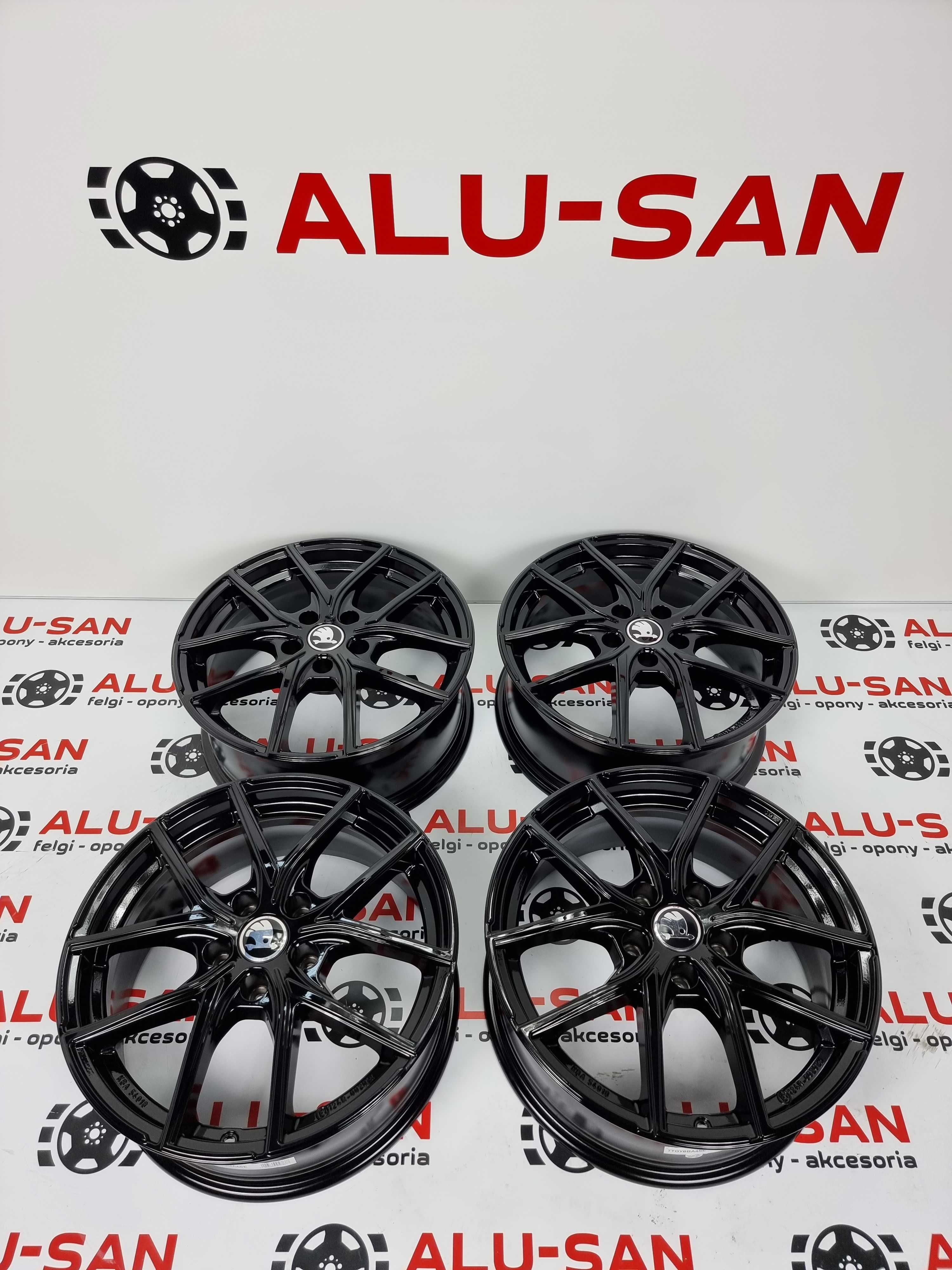 Nowe alufelgi SKODA 17" 5x112 SUPERB I 1 II 2 III 3 YETI Czarne