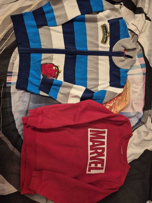Bajkowa paczka ubrań 128 cm używana +GrATISY