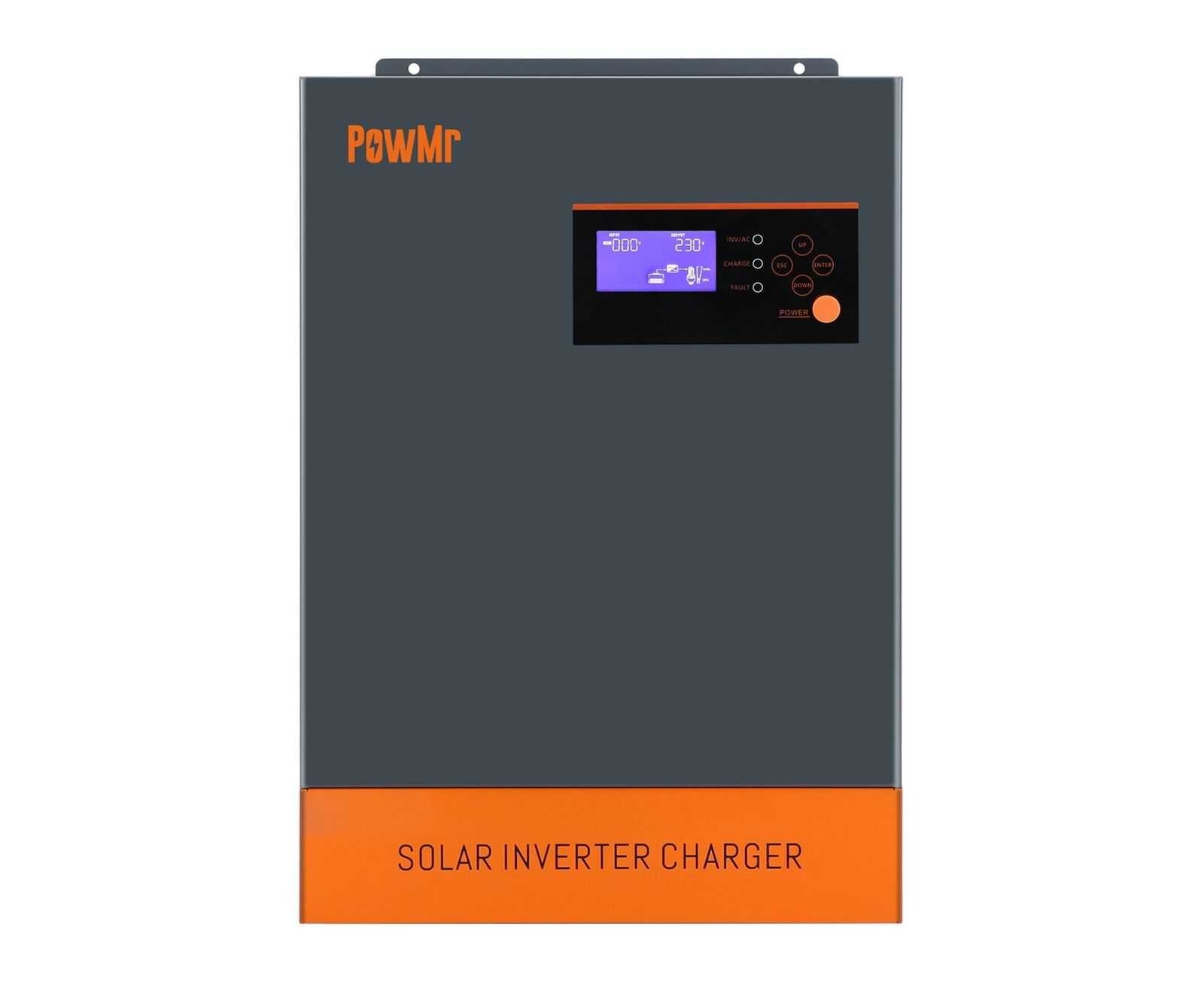 Гібридний сонячний інвертор PowMr 5,5 кВт 48В, 120A
