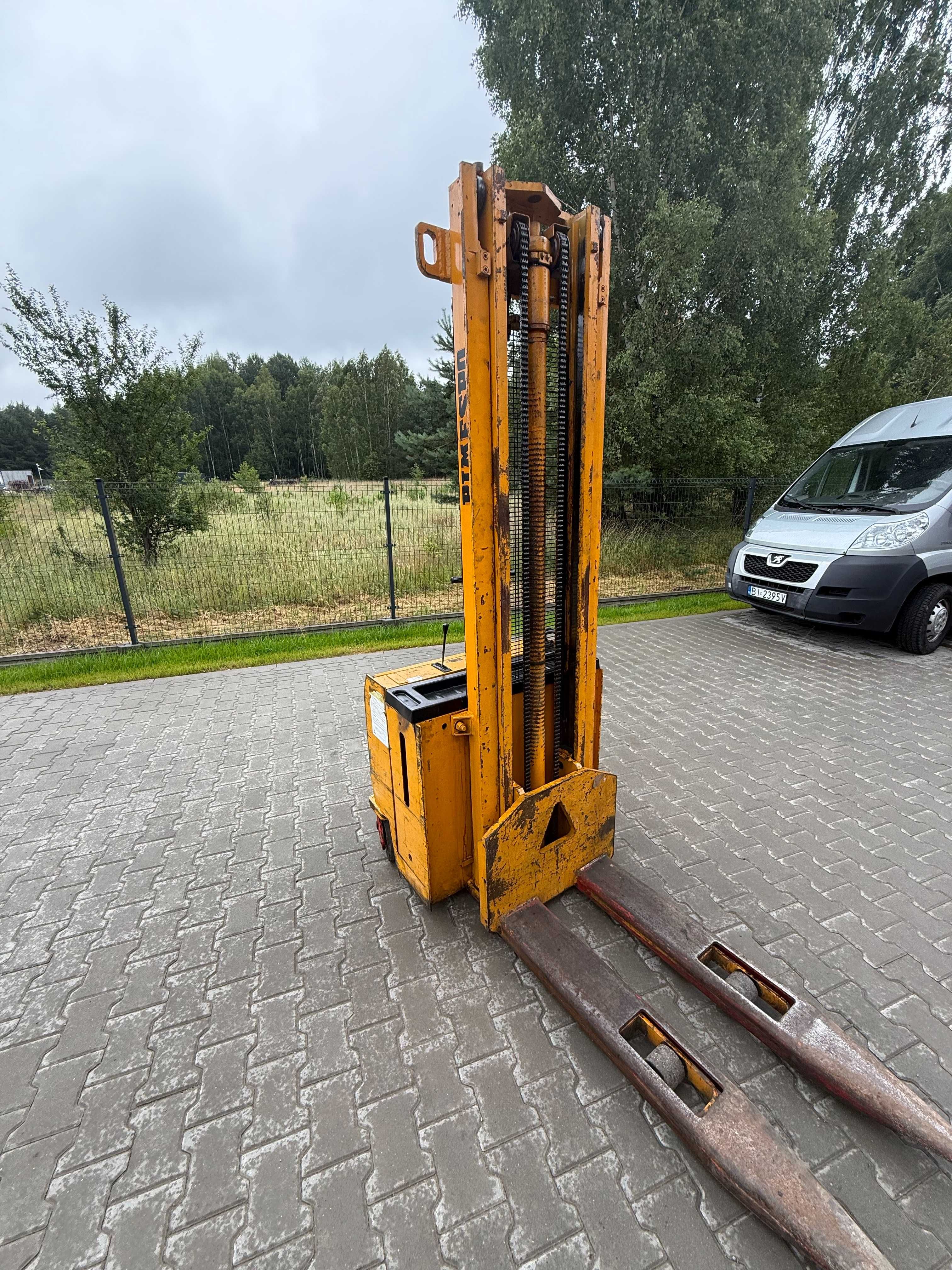 Wózek Paletowy PIMESPO 1.5t  3,6m z Masztem