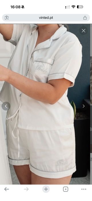 Pijama de noiva branco