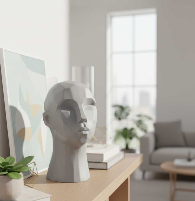 Ceramiczna głowa dekoracyjna - House Pottery Head 22 cm