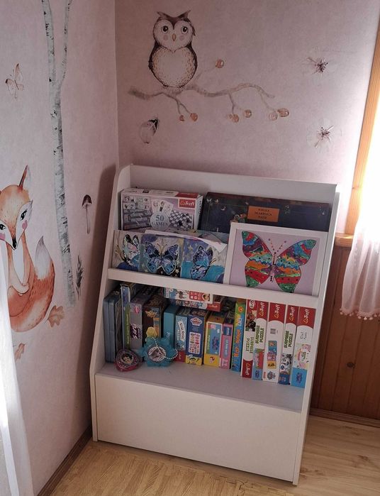 Regał dla dzieci Szafka IKEA BERGIG Montessori biblioteczka z szufladą