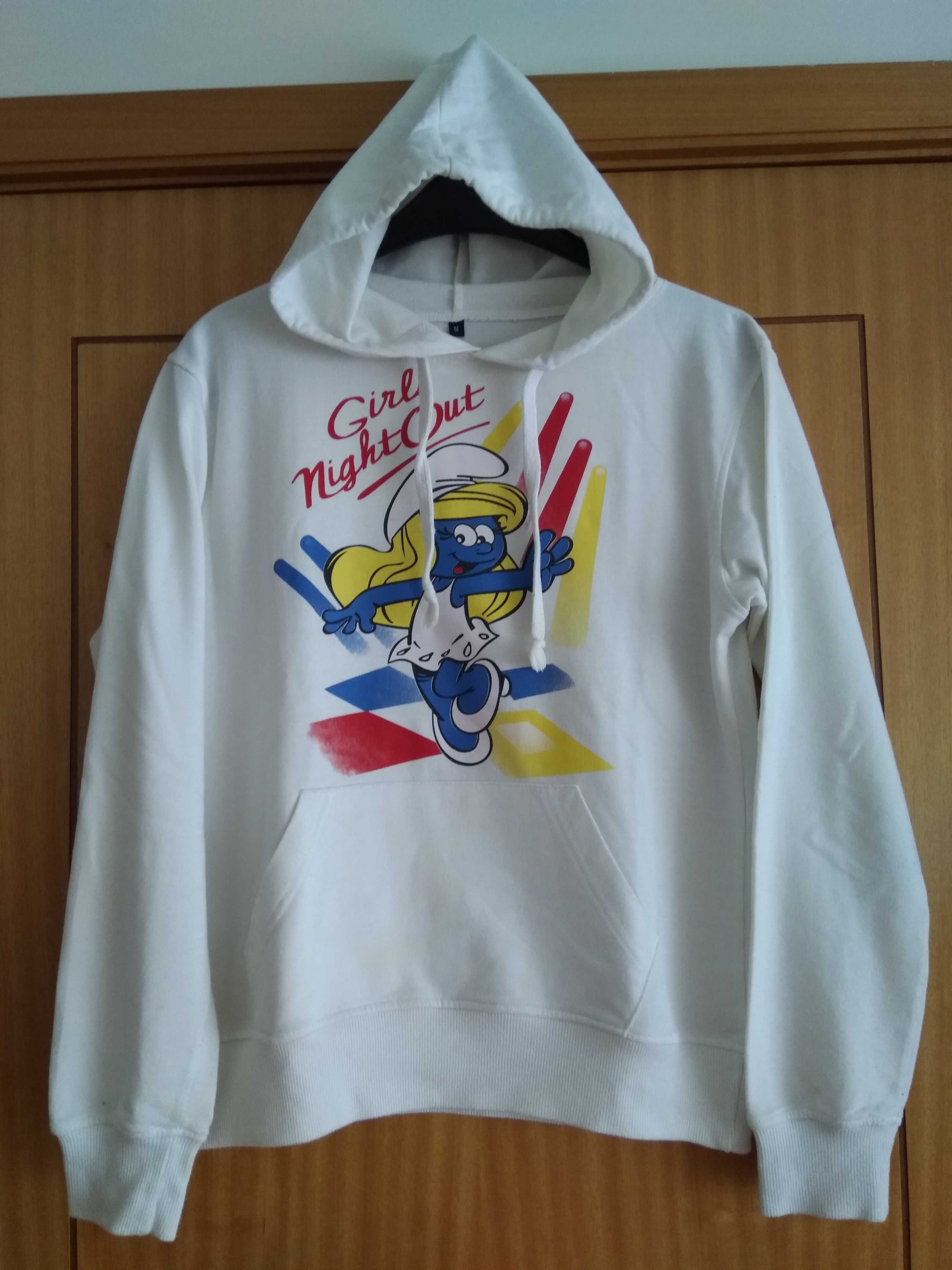 Sweatshirt Branca Smurfs