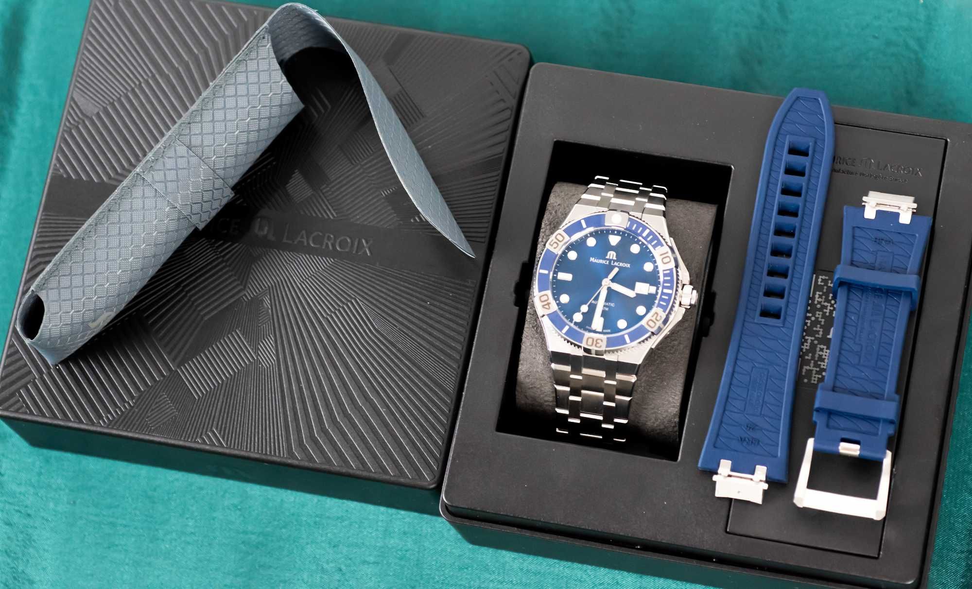 Maurice Lacroix Aikon Venturer 43mm AI6058 - SS002 - 430-2 Niebieski
