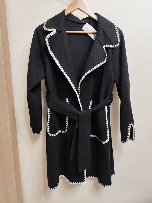 Sweter dzianinowy czarny nowy rozm L