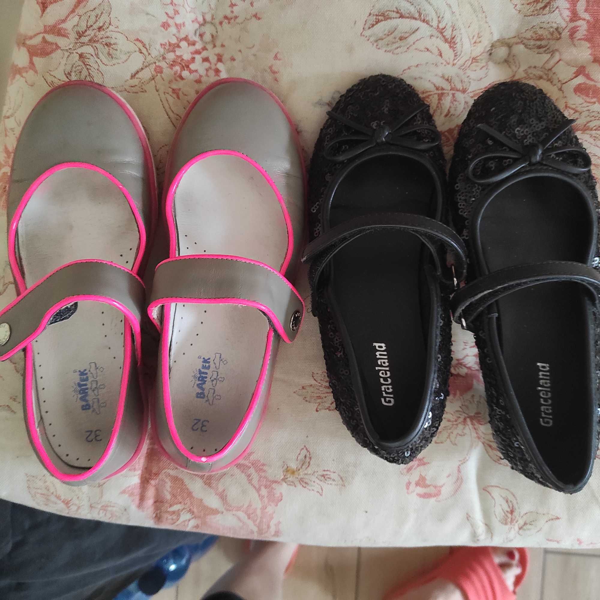 Buty Bartek 32 i baleriny cekinowe Graceland 31