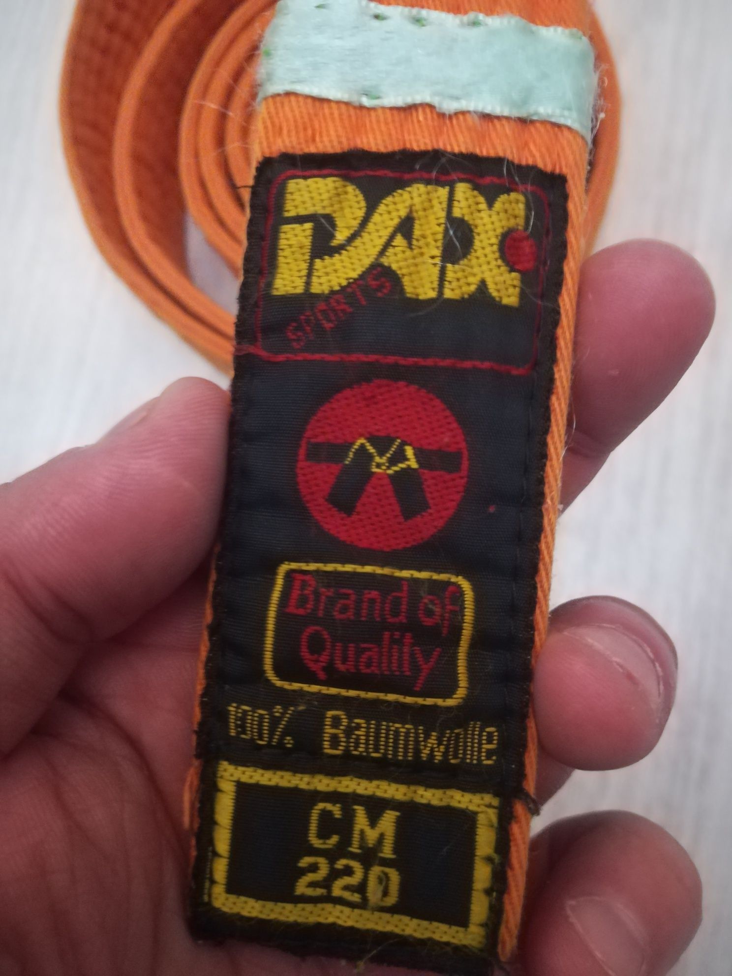 Dax pomarańczowy pas 220