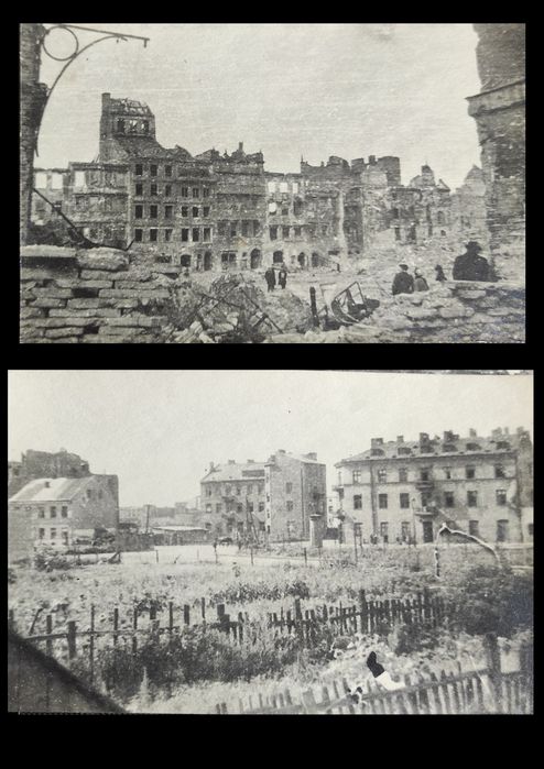 Stare fotografie Warszawa po Powstaniu Warszawskim – 16 sztuk