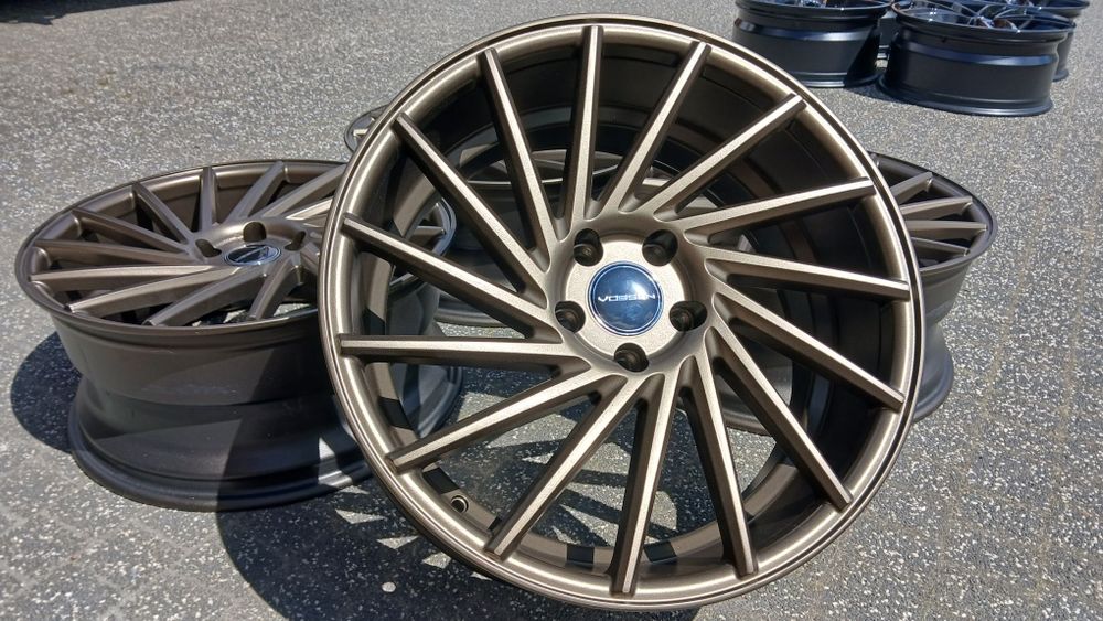 19"  Keskin  5x112  8,5j et45 jak Vossen  Wklesle Braz Zlote Kierunkow
