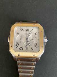 Мужские часы Cartier Santos Chronograph SS YG