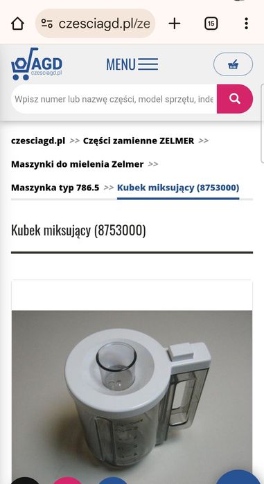 Mikser, kubek miksujący chyba Zelmer