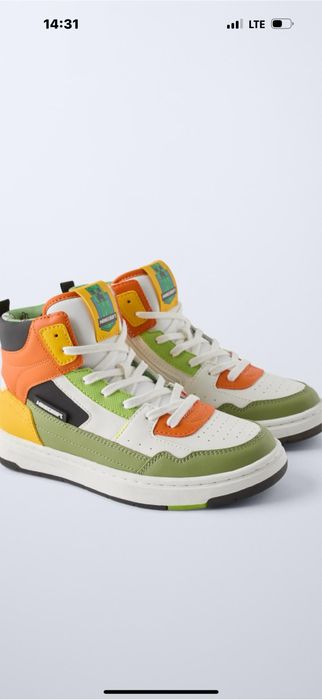 Високі кеди «Майнкрафт» фірма Зара розмір 34