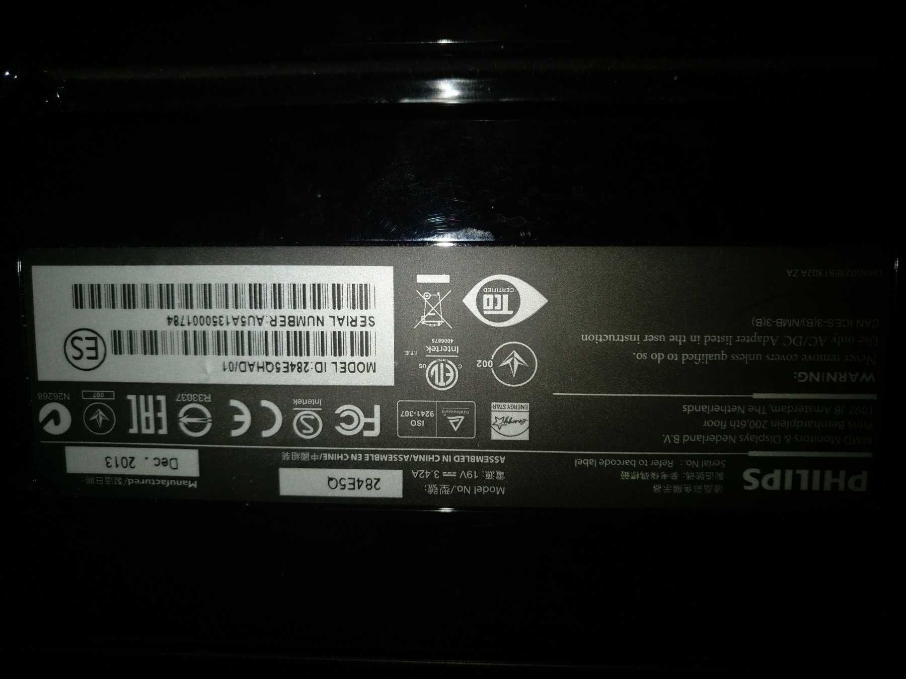 Монитор Philips 284E5QHAD, диагональ ("): 28