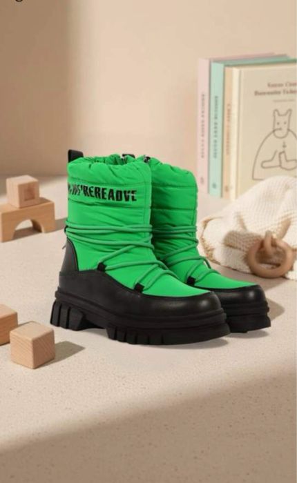 Розпродаж! Чоботи черевики дутики зимові дитячі на дівчинку р.32-37