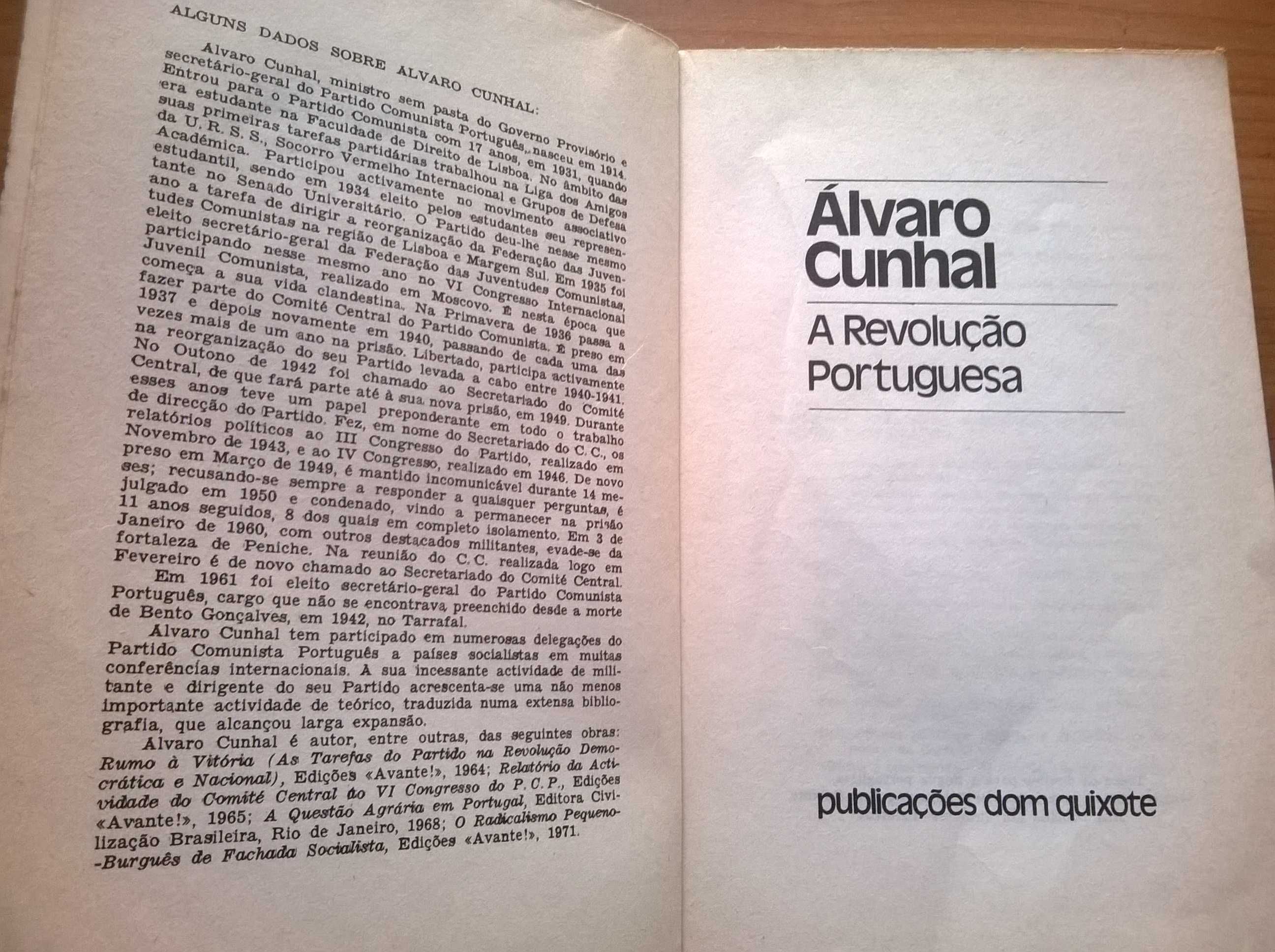 A Revolução Portuguesa - Álvaro Cunhal (portes grátis)