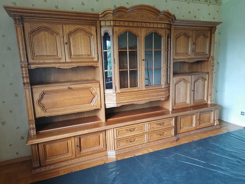 Meblościanka dębowa z Bydgoskiej fabryki