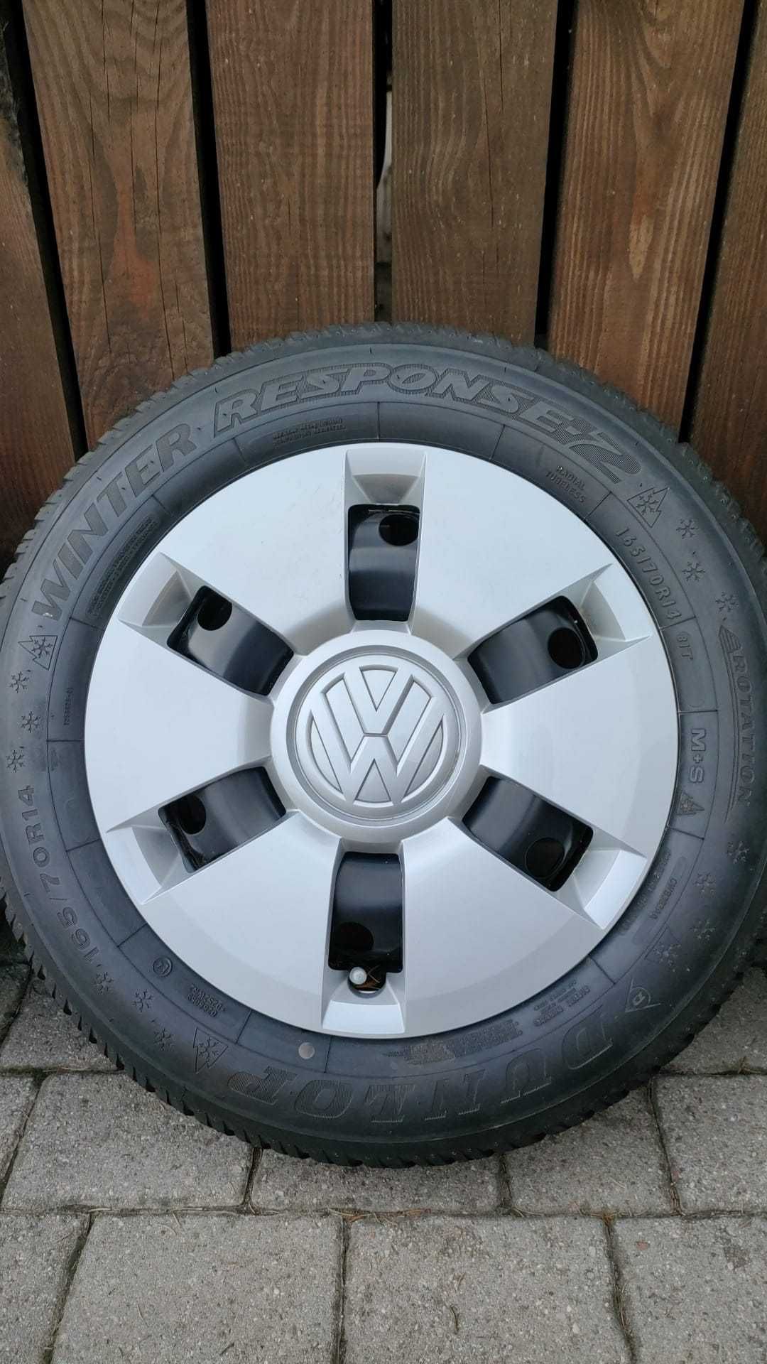 Koła Vw UP Skoda CITIGO 14" 4x100 opony zima 165/70/14 (OL1617)