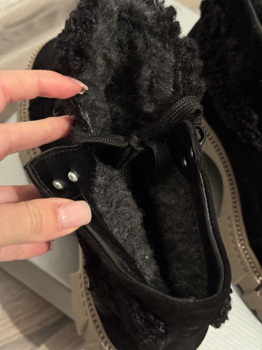 Женские зимние ботинки (замш, мех)