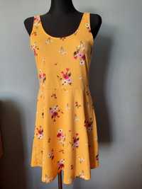 Sukienka letnia żółta r.XL H&M