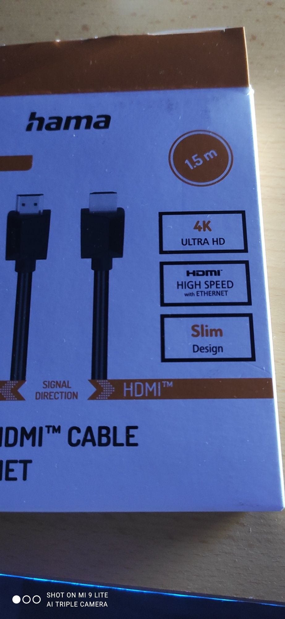 Kabel HDMI 4K, high speed with Ethernet, 1.5m