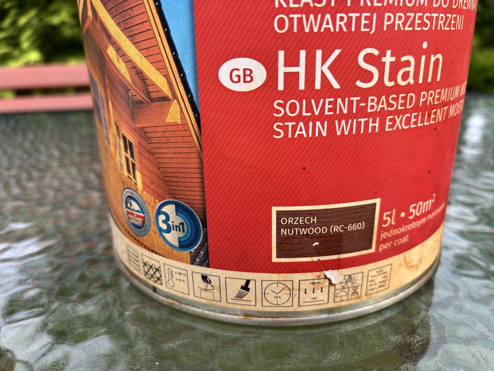 Remmers Impregnat HK- Lasur 3w1 drewno Orzech, 5 litrów