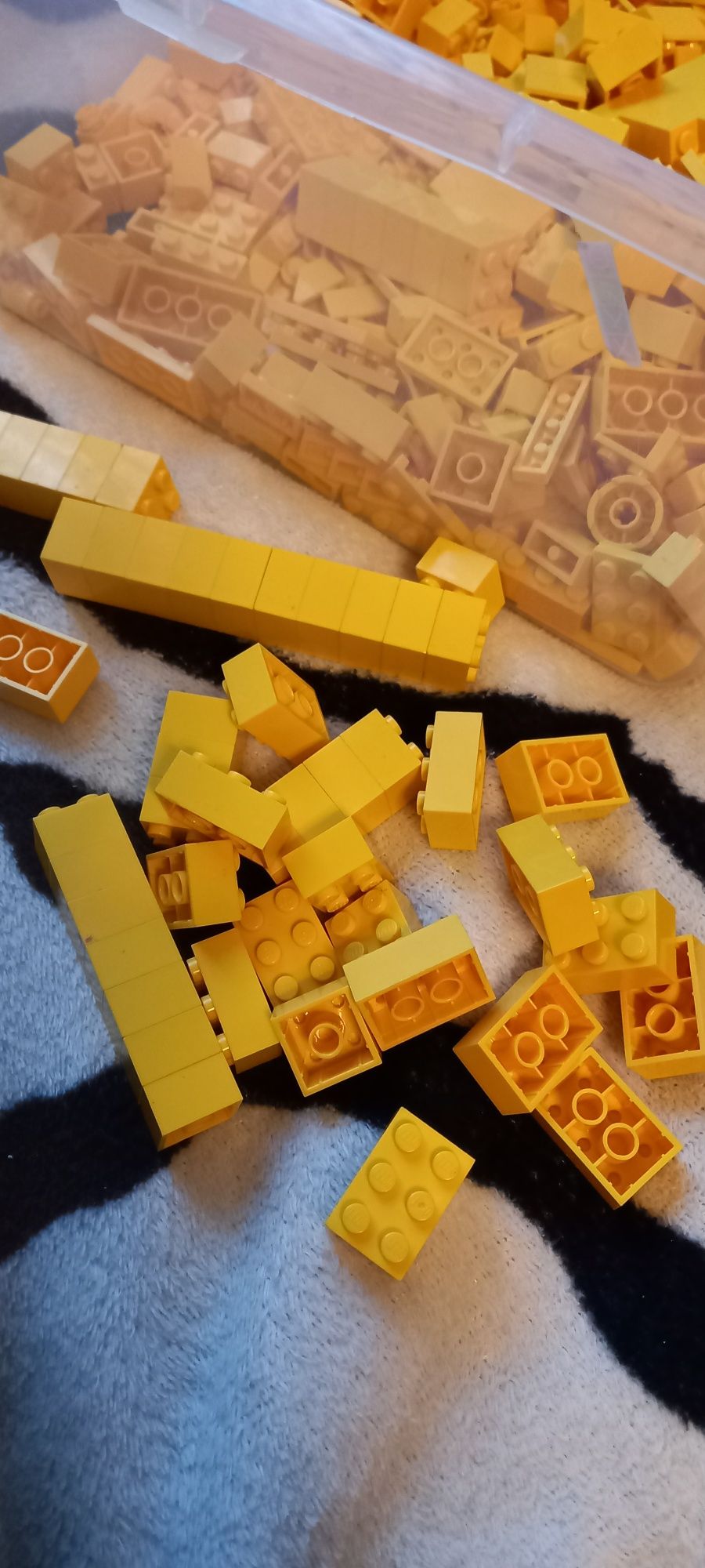 Lego klocki 2x2 2x3 brick żółte 40sztuk 9zł !!