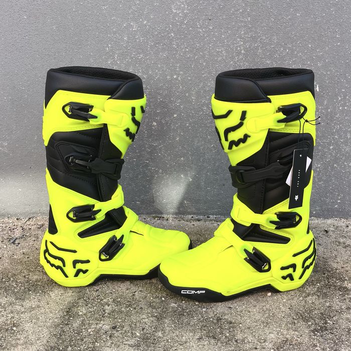 Botas Fox COMP Fluorescente Yellow 2023