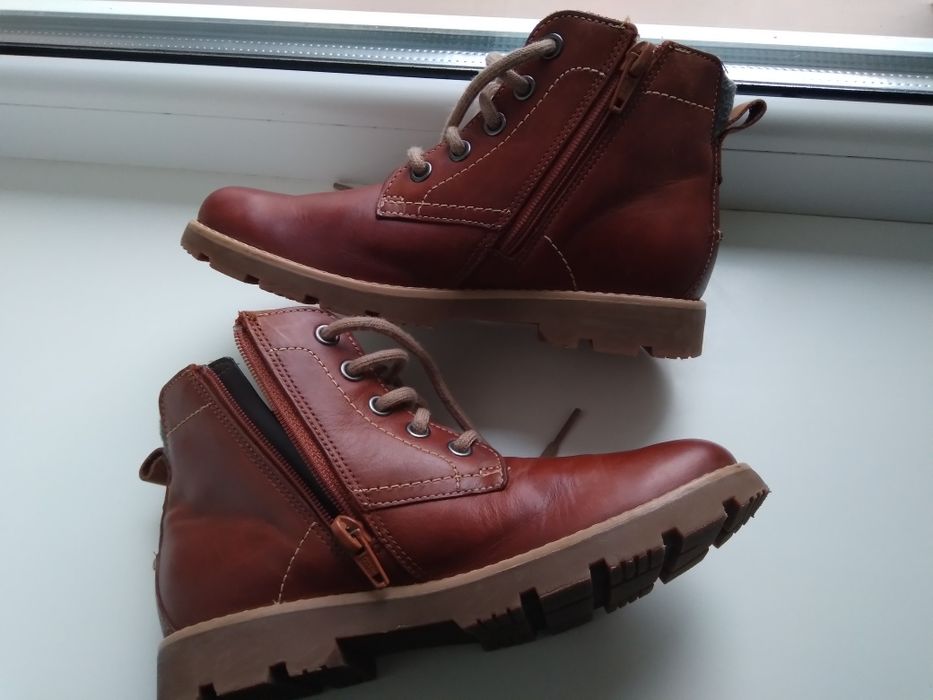Кожаные ботинки,32,5
