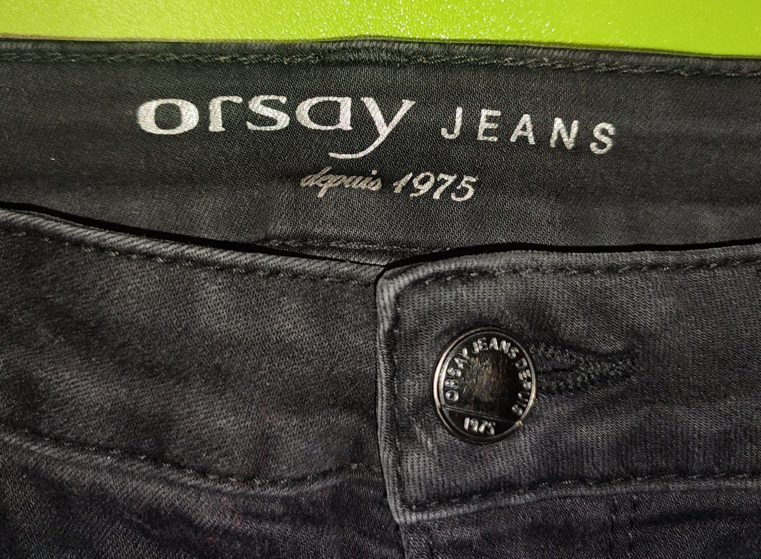 Orsay. Jeansy czarne ze streczem. 34
