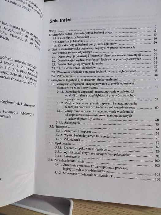 Systemy logistyczne w funkcjonowaniu przedsiębiorstw przetwórstwa
