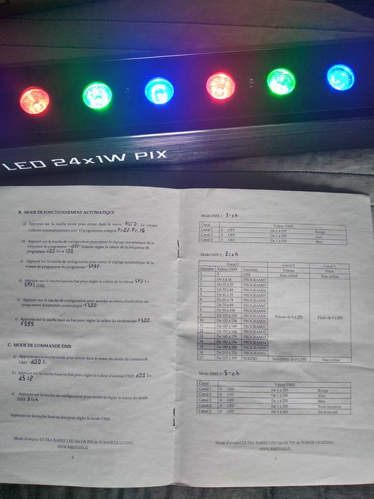 Barra de Luzes 24 LEDS